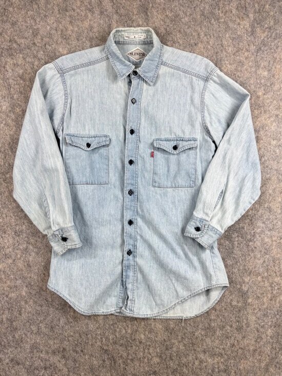 Levi's Other - Vintage Levi’s Mens Denim Shirt Sz M Button Up Long Sleeve